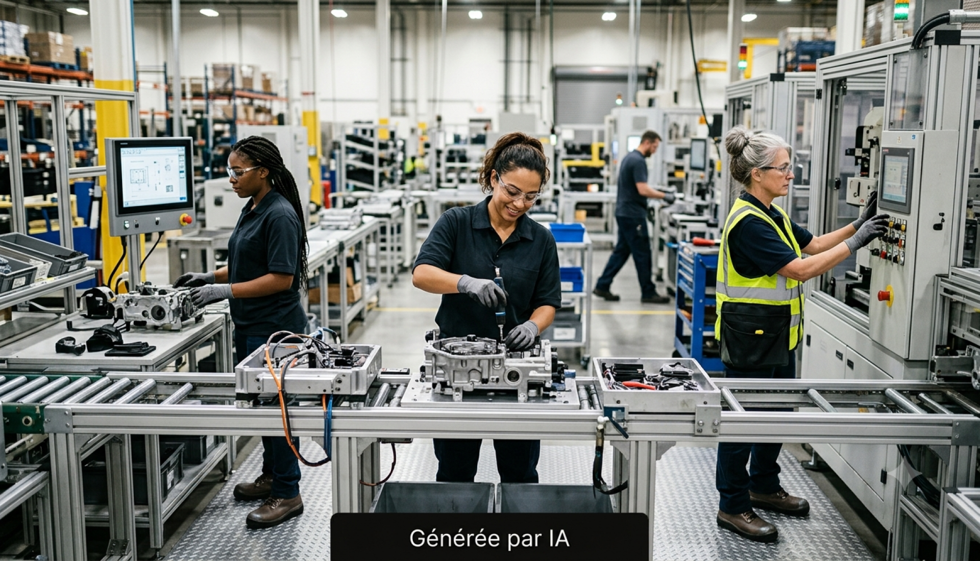 LES FEMMES DANS LES USINES