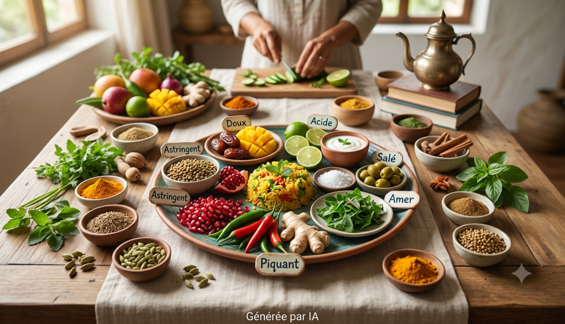 L'ASSIETTE AYURVEDIQUE : EQUILIBRER LE CORPS GRACE AUX SIX SAVEURS
