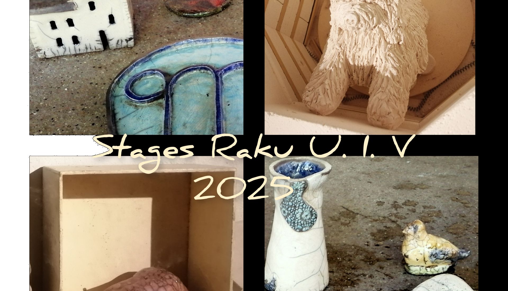 MODELAGE D'ARGILE : EMAILLAGE ET CUISSON RAKU - 2ème stage