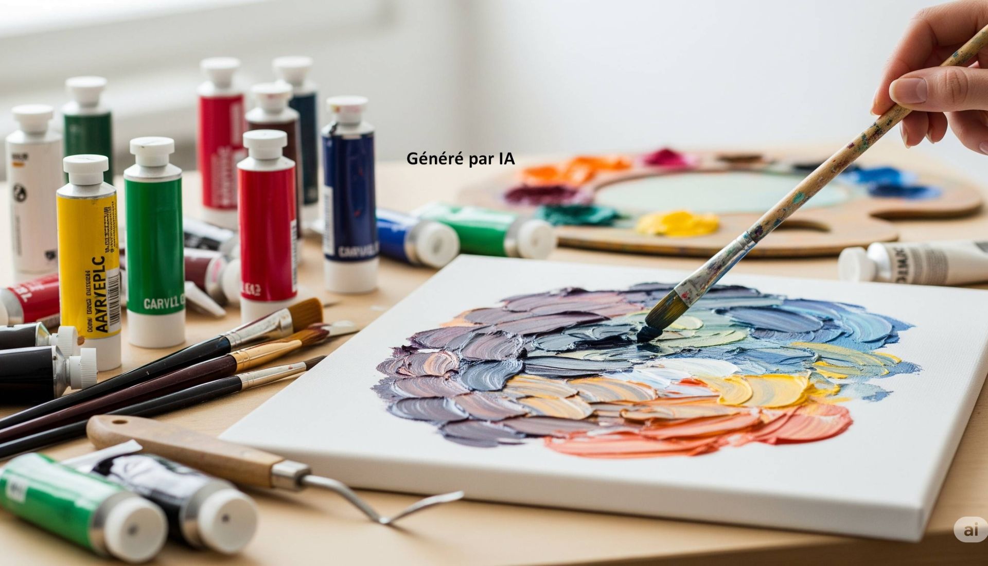 PEINDRE A L'ACRYLIQUE, PEUT-ETRE UNE DECOUVERTE ? - 1er module