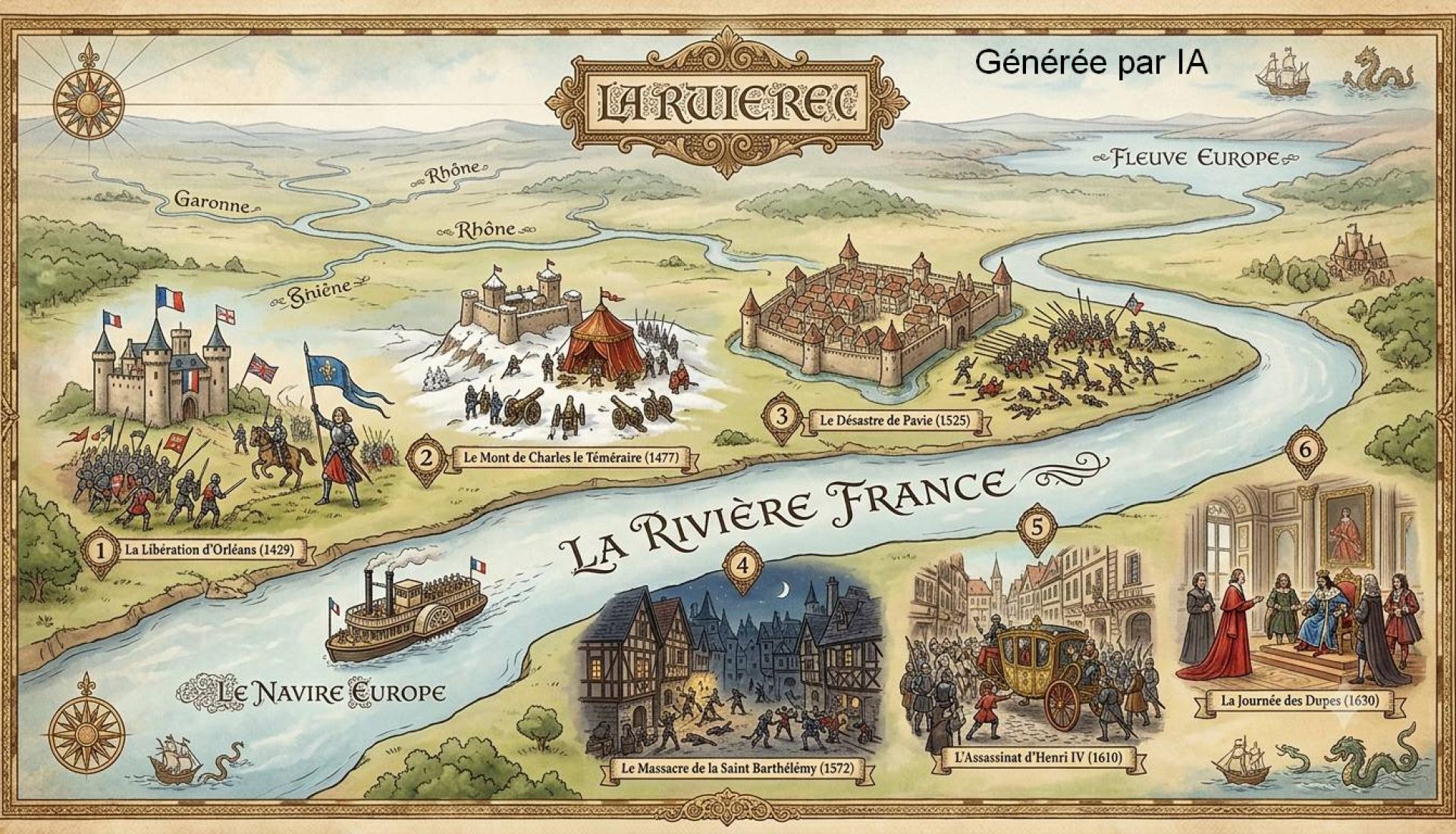 SIX NOUVELLES ESCALES DE L'HISTOIRE DE FRANCE