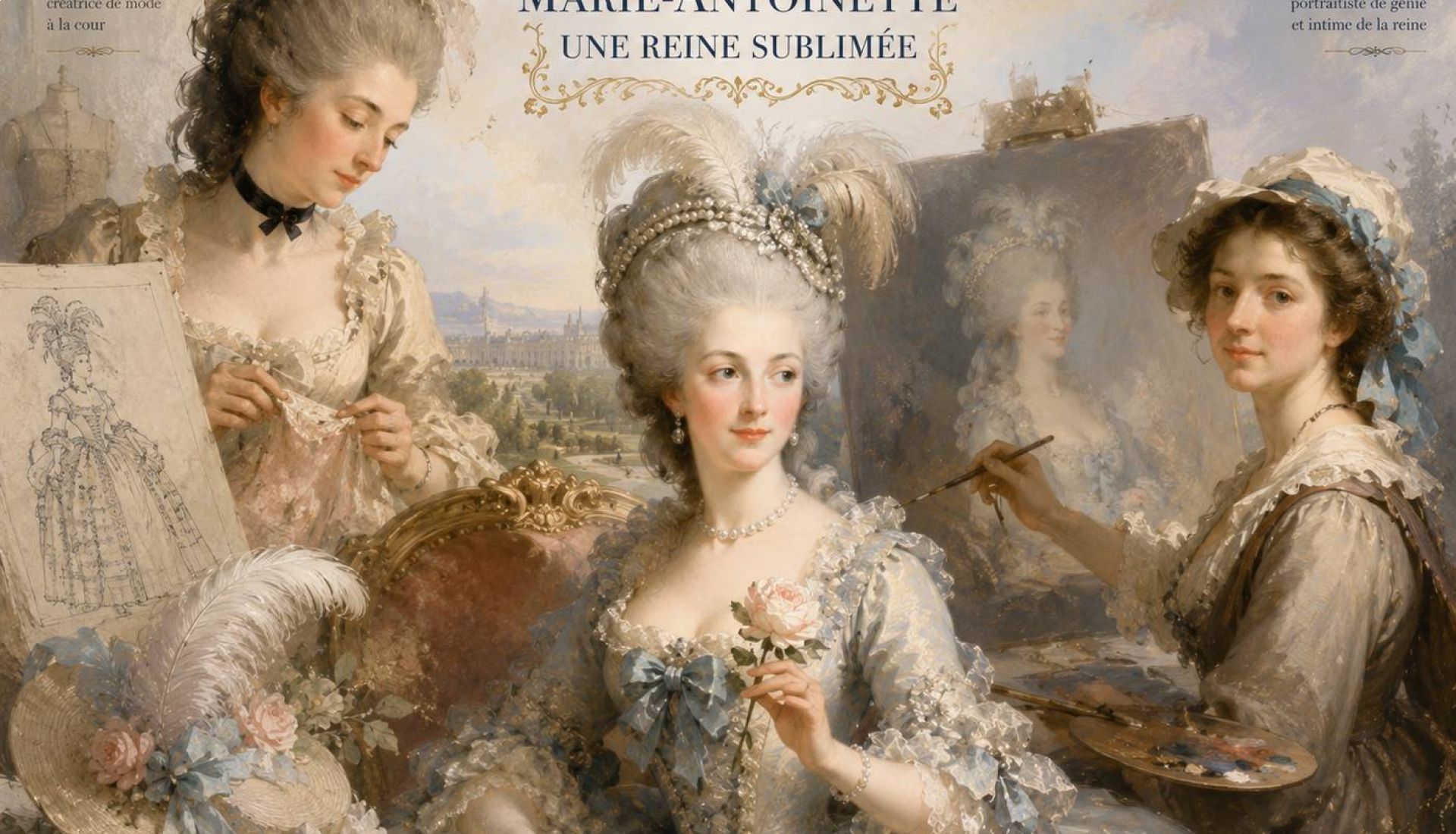 MARIE-ANTOINETTE, ROSE BERTIN, ELISABETH VIGEE-LEBRUN : UNE REINE SUBLIMEE