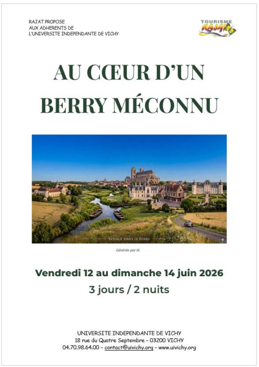 AU COEUR D'UN BERRY MECONNU