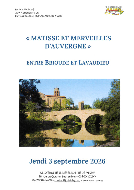 MATISSE ET MERVEILLE D'AUVERGNE